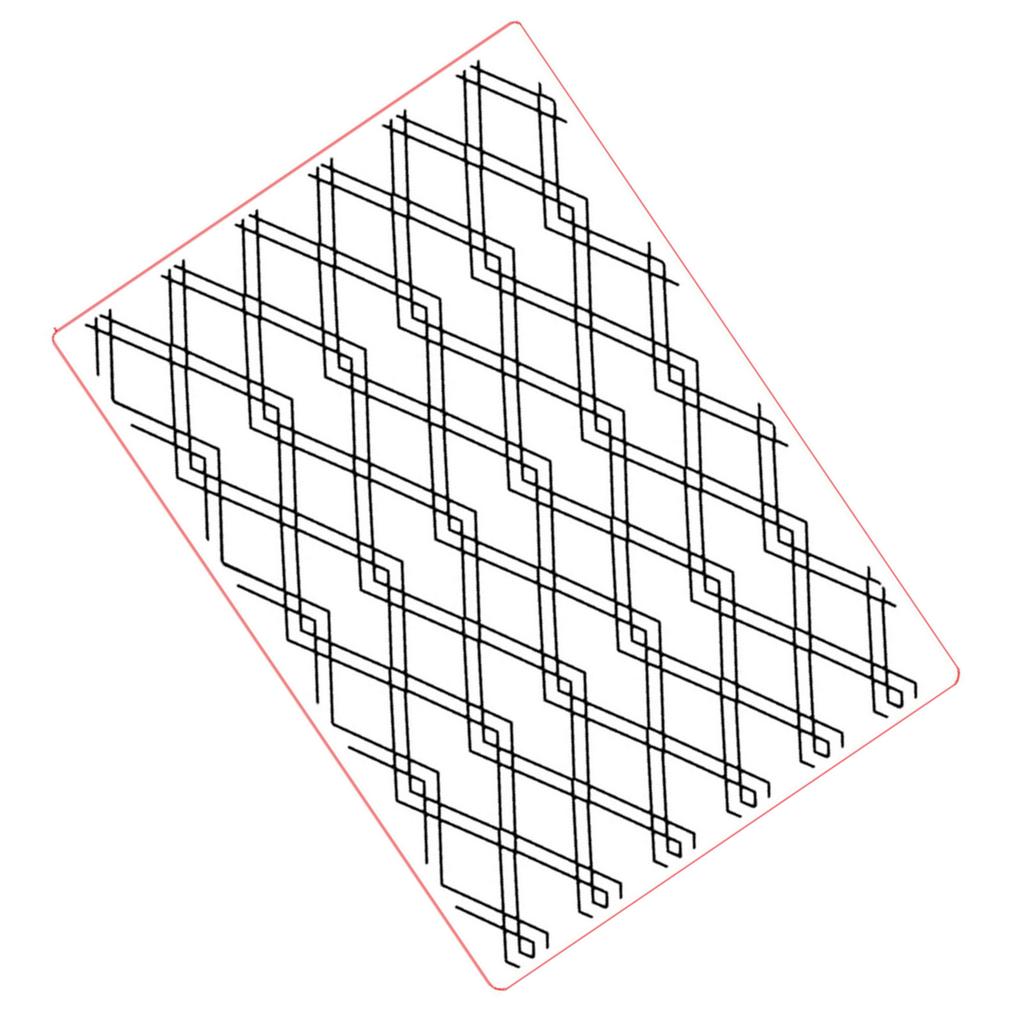 Plastic Craft Template Grid Background Embossing Folder Embossing Stencil For Card Making