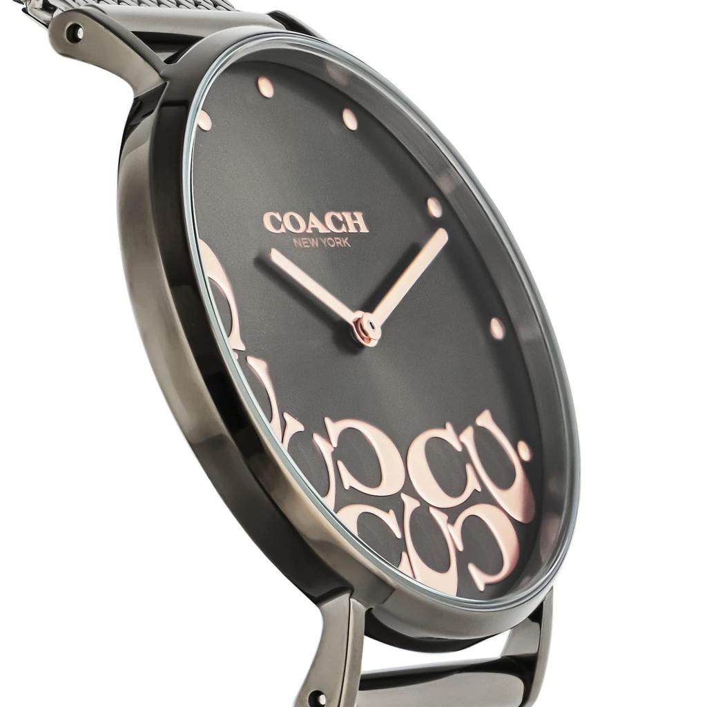 Coach PERRY 36mm Black Dial Stainless Steel Quartz Watch Women's (14503825)