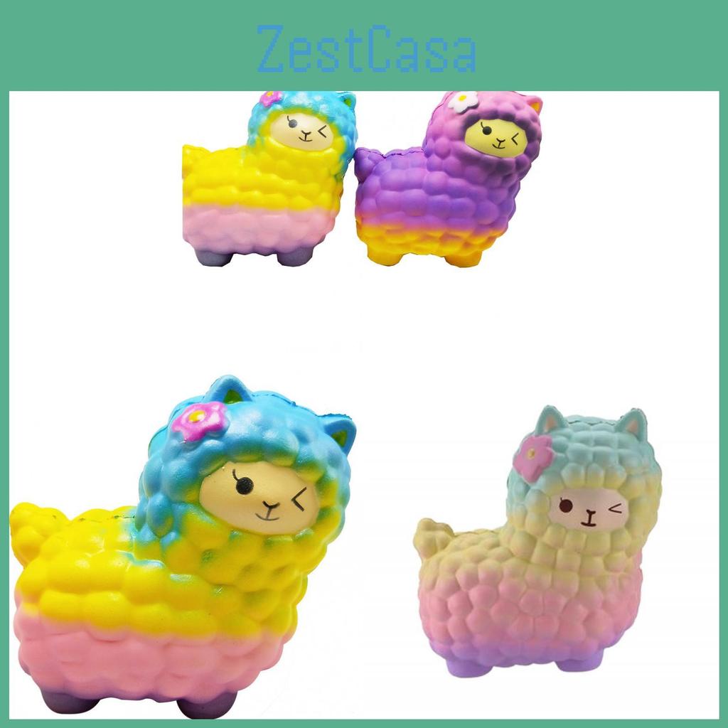 Мультяшная альпака Игрушка для снятия стресса из мягкого ПУ материала для расслабления и подарка