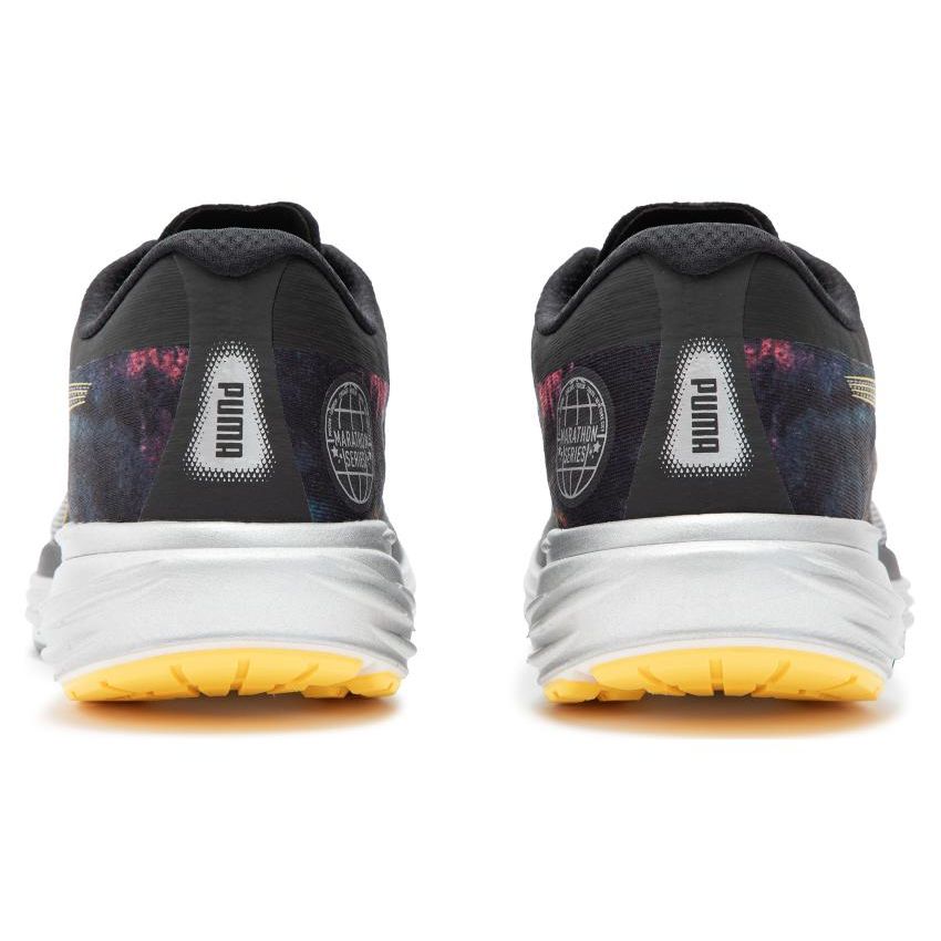 Puma Мужские кроссовки Deviate Nitro 2 Marathon Series Черные Yellow-Blaze Strawberry-Burst 378683-01
