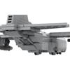 MOC-32872 C-130 Scale 1:125 Transport Aircraft Model Building Bricks War Equipment Modular Technology Gift Holiday Assemble Toys