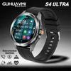 Новые умные часы S4 Ultra для мужчин, AMOLED, для активного отдыха и спорта, GPS, компас, пульсометр, водонепроницаемые, NFC, Bluetooth-звонки, смарт-часы