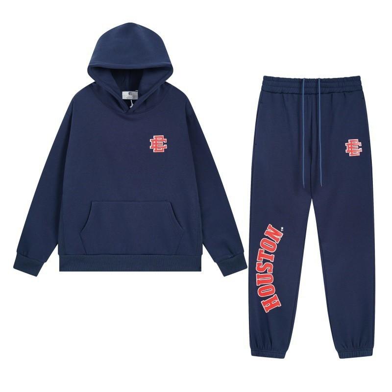Mens Womens Casual Hooded Sweatshirt Jogger Pants Set Cotton Blend Warm Outfit