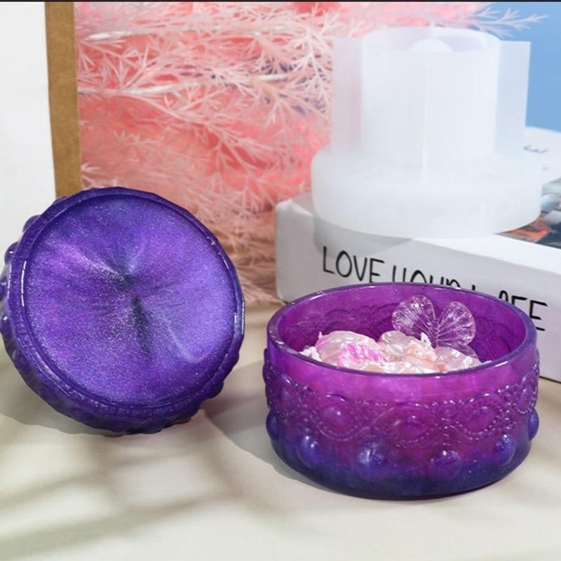 Чашка для свечей, коробка для хранения, контейнер, формы, коробка для хранения, силиконовая форма для DIY, держатель для безделушек из эпоксидной смолы, домашний декор