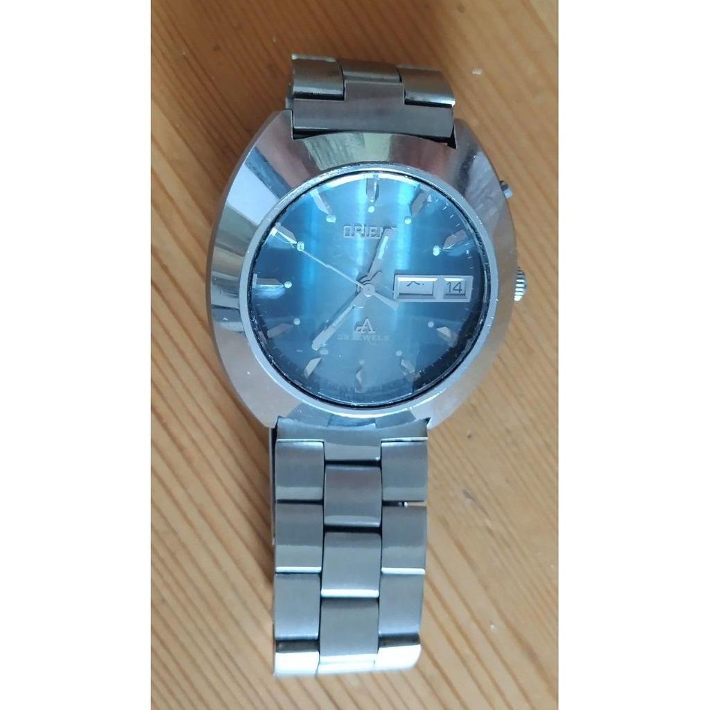 Used ORIENT 23JEWELS automatic men's watch day date vintage