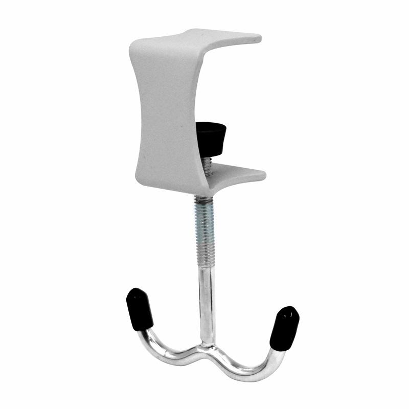 1 шт. Многофункциональный двойной крючок Крючок для школьной сумки Настольное съемное устройство для подвешивания мобильной сумки Крючок для сумки на боковую сторону стола Без перфорации Прочный крючок для сумки