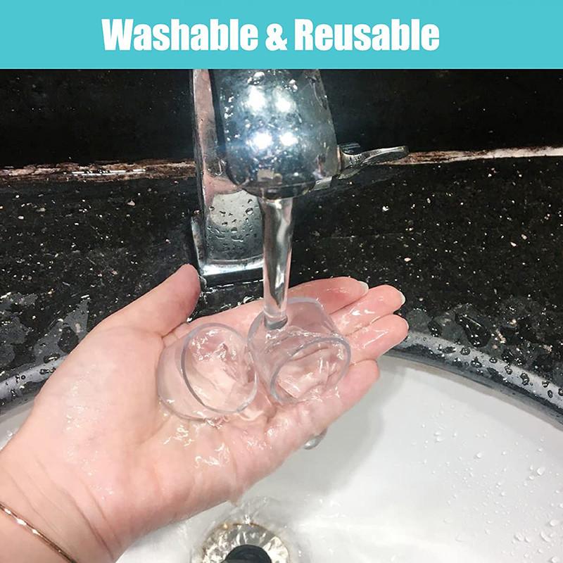 16 шт. нескользящие прозрачные покрытия для стола круглые / квадратные резиновые напольные протекторы колпачки для ножек стульев домашний декор