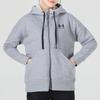 Under Armour Толстовка с капюшоном Rival Logo Full-zip с завязками на шнурке, женская, серая 1356400-036