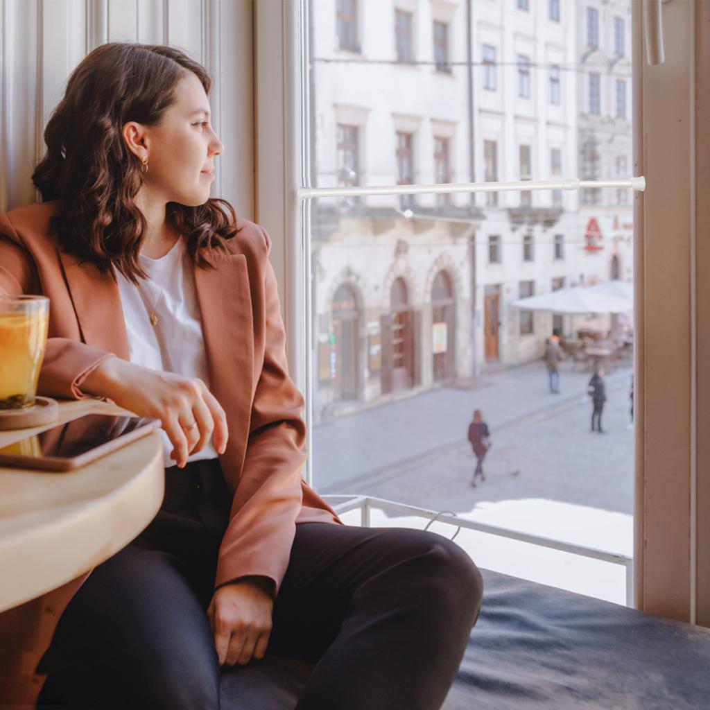 4 Pcs Window Security Bar Sliding Door Security Bar White Security Window Bars