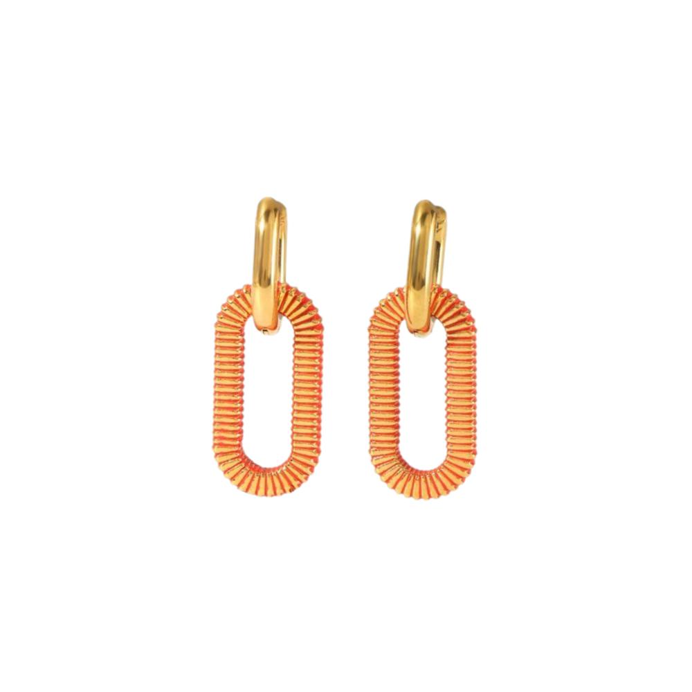Twisted Spiral Stainless Steel Earrings Stainless Steel Drop Dangle Earrings For Women