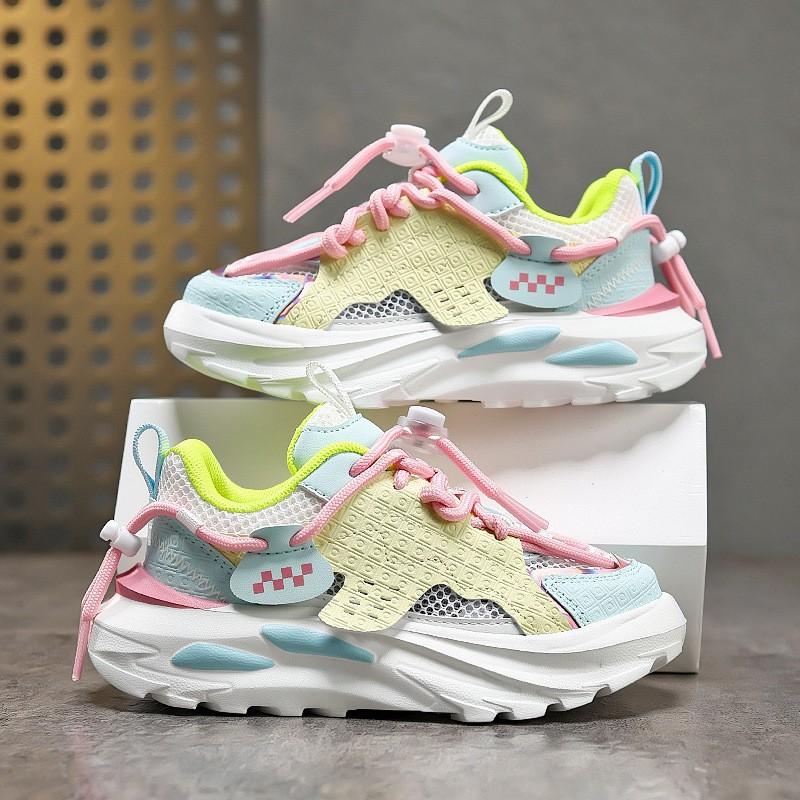 Youth style shoes Kids Breathable Mesh Sneakers Girls Boys Lightweight Non-Slip Running Shoes Outdoor Indoor Sport Footwear