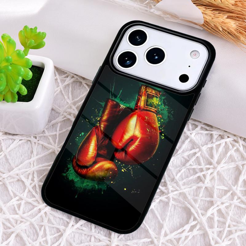 Чехол для телефона с принтом боксерских перчаток для iPhone 17 Air 16 15 11 12 14 13 Pro Max Ударопрочный чехол