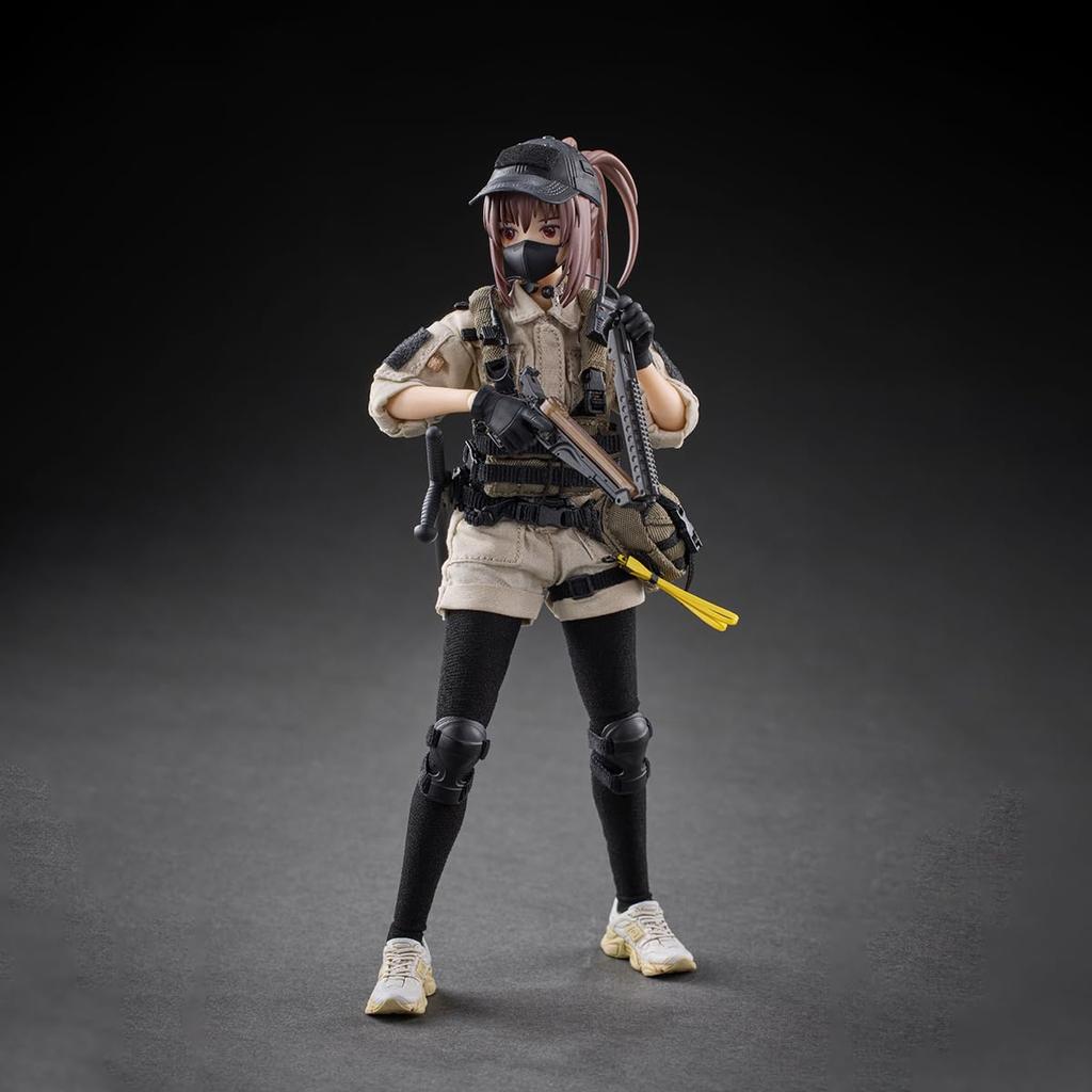 HASUKI POCKET ARTS Series PA006 Security Reizei Hisei Scale and PVC Painted Movable Figure 1/12 Cloth, ABS,