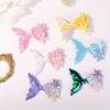 6pcs/set Shinying Mermaid Hairclips Girls Lovely Starfish Hairpin Baby Kids Bangs Decorative Hair Clip Cartoon Colorful Headwear