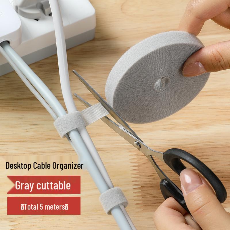 Self-Adhesive Hook & Loop Cable Ties for Cable Management and Organization