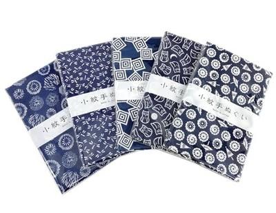 Izumi Kobai Komon Tenugui Japanese Traditional Hand Towels 3390cm 5-Pack Japan