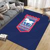 Ipswich Town F.C Flannel Pattern Square Carpet,Area Rug,Carpet Rug for Living Room Bedroom Sofa Playroom Decor,Non-slip Floor Mat