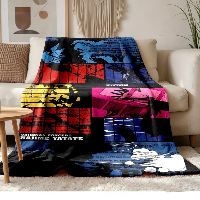 Cowboy Bebop Soft and comfortable flannel Suitable for sofas living rooms outdoor camping travel and also makes a great anniversary gif