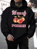 Мужские худи Normandy Pomme Apple Fresh Fruit Printing Hip Hop All-Match Hoodie Autumn Fleece Hoody Pocket Man Sportswear