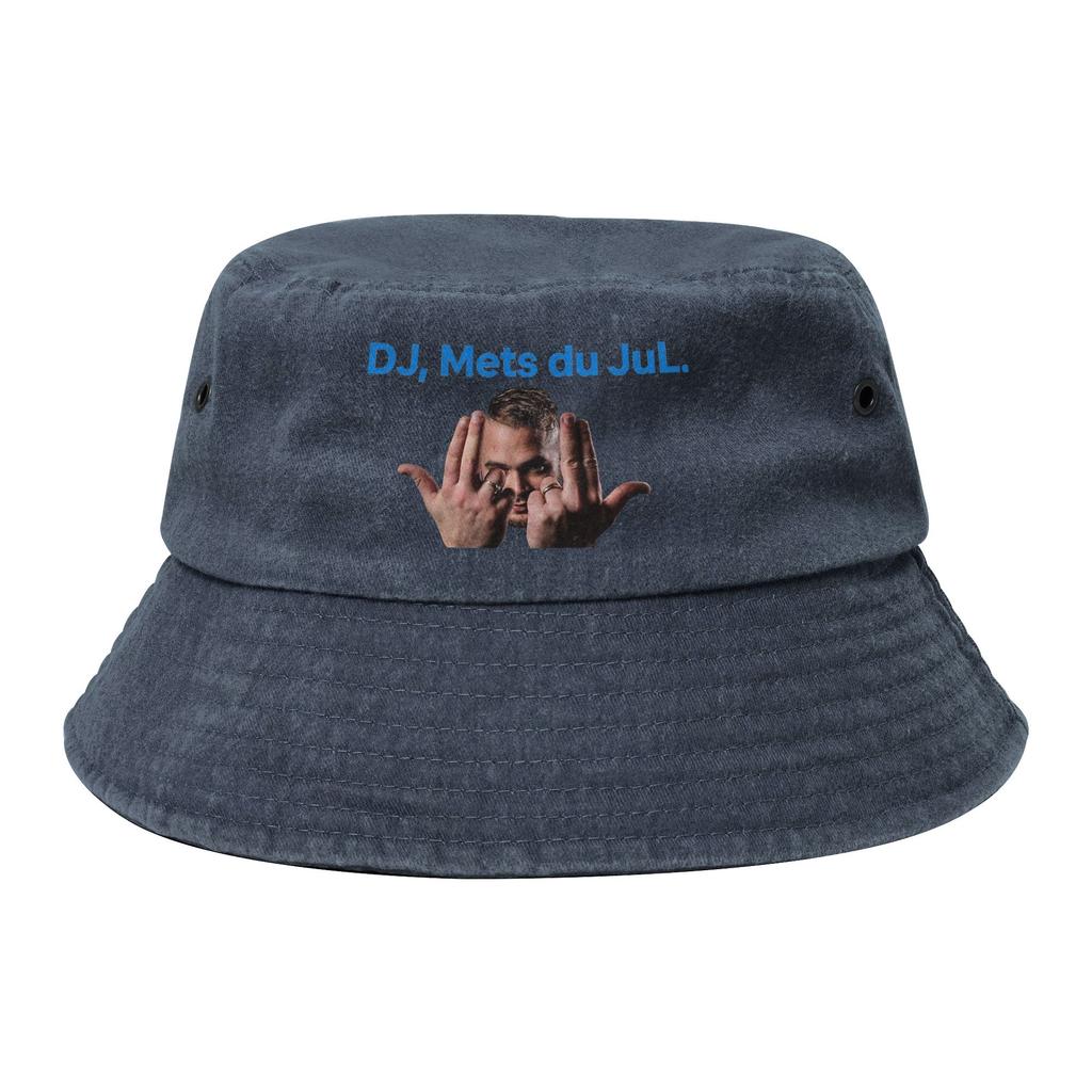 Весенний пикник Головные уборы Dj Mets Jul Рэпер Выстиранная джинсовая панама Подростковые солнцезащитные шляпы Сезонные шляпы Легкие рыболовные кепки Для походов