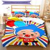 3pcs Flim Flim3 Design Cover Set - HD Printed Bedding with 1 Cover and 2 Pillowcases - Perfect for Home and Dorm Decor