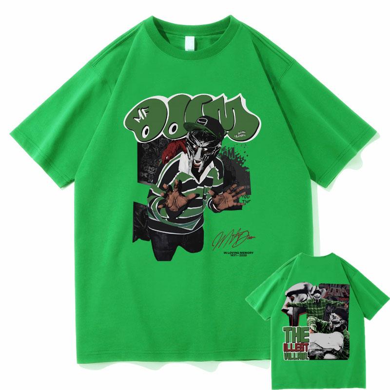 Рэпер Mf Doom Madvillainy The Illest Villains Двусторонний Принт Футболка Мужская Мода Оверсайз Футболка Мужская Хип-Хоп Тренд Футболки