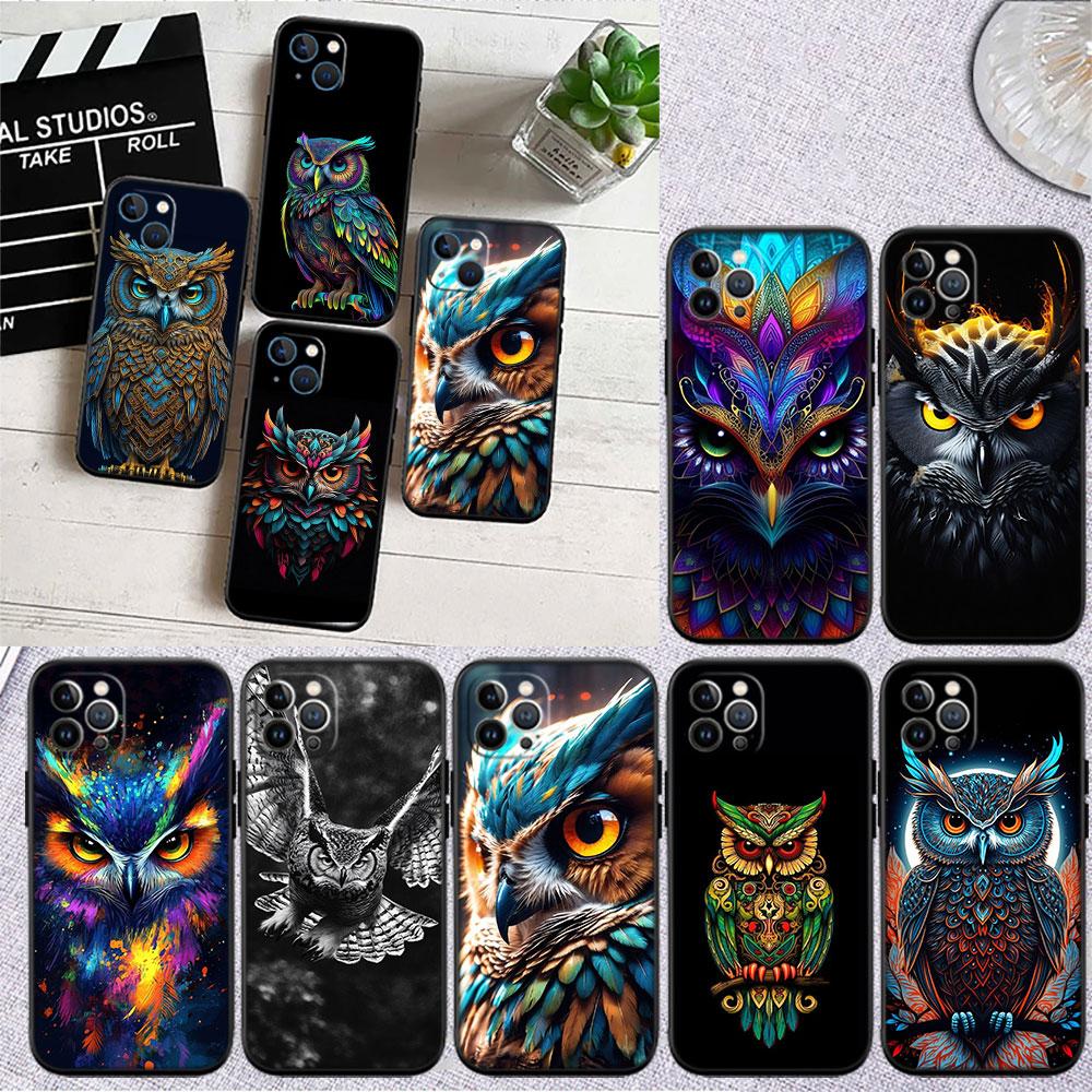 PP15 Мультяшная сова Мягкий чехол для телефона для OPPO A3 Pro A72 A74 A76 A77 A77S A78 A79 A94 A95 A18 A40M A58