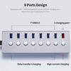Многофункциональный 8-портовый USB-концентратор USB-удлинитель с 7 портами расширения USB3.0 1 зарядка