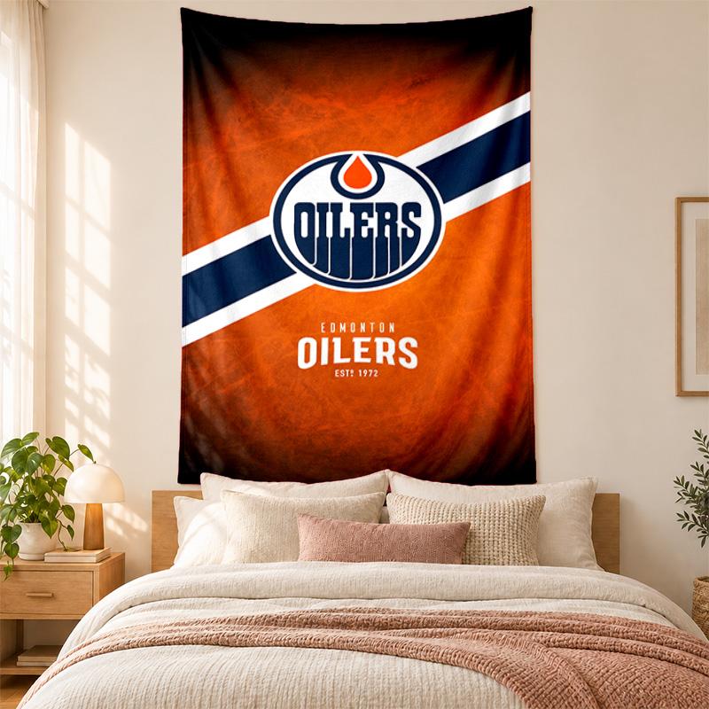 Edmonton Oilers Tapestry highquality for decorating living room bedroom dorm walls ideal as bedroom wallart orholiday gift