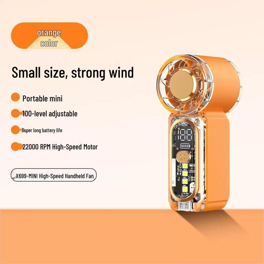 X699 Mini High-Speed Portable Pocket Fan - Rechargeable & Strong Wind