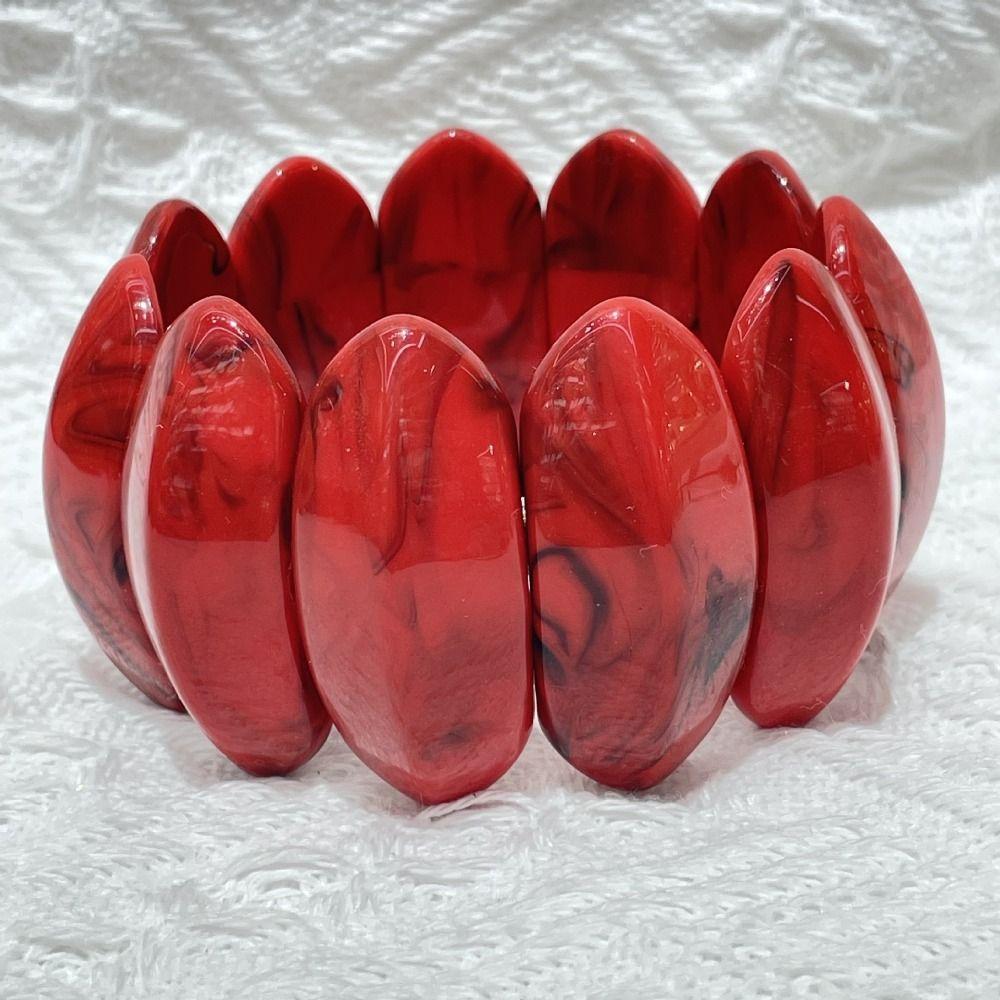Irregular Exaggerated Bracelet Geometry Women Bangle Personality Resin Bracelet  Daily