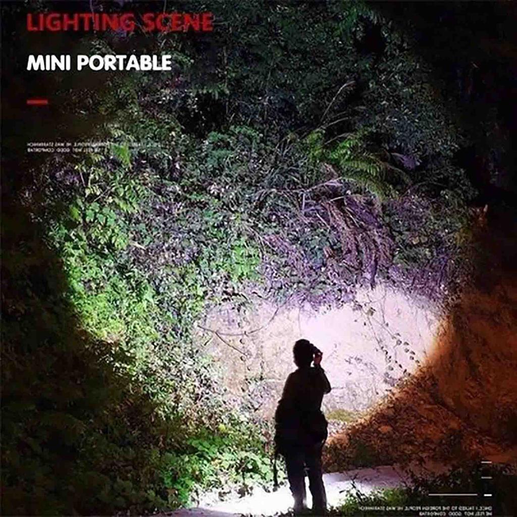 (Projector)USB Strong Light Portable LED Flashlight Strong Light Portable LED Flashlight