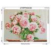DIY 5D Full Embroidery Diamond Painting "Peony Flower" Round Rhinestone Stitch Needlework Home Decor
