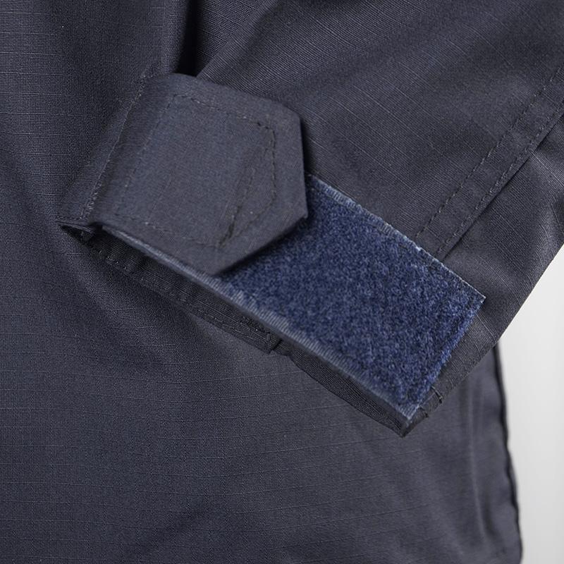 Темно-синяя рабочая одежда, костюм в стиле рибстоп, блузка, брюки, комплект, униформа полицейской охраны с ремешком для пистолета