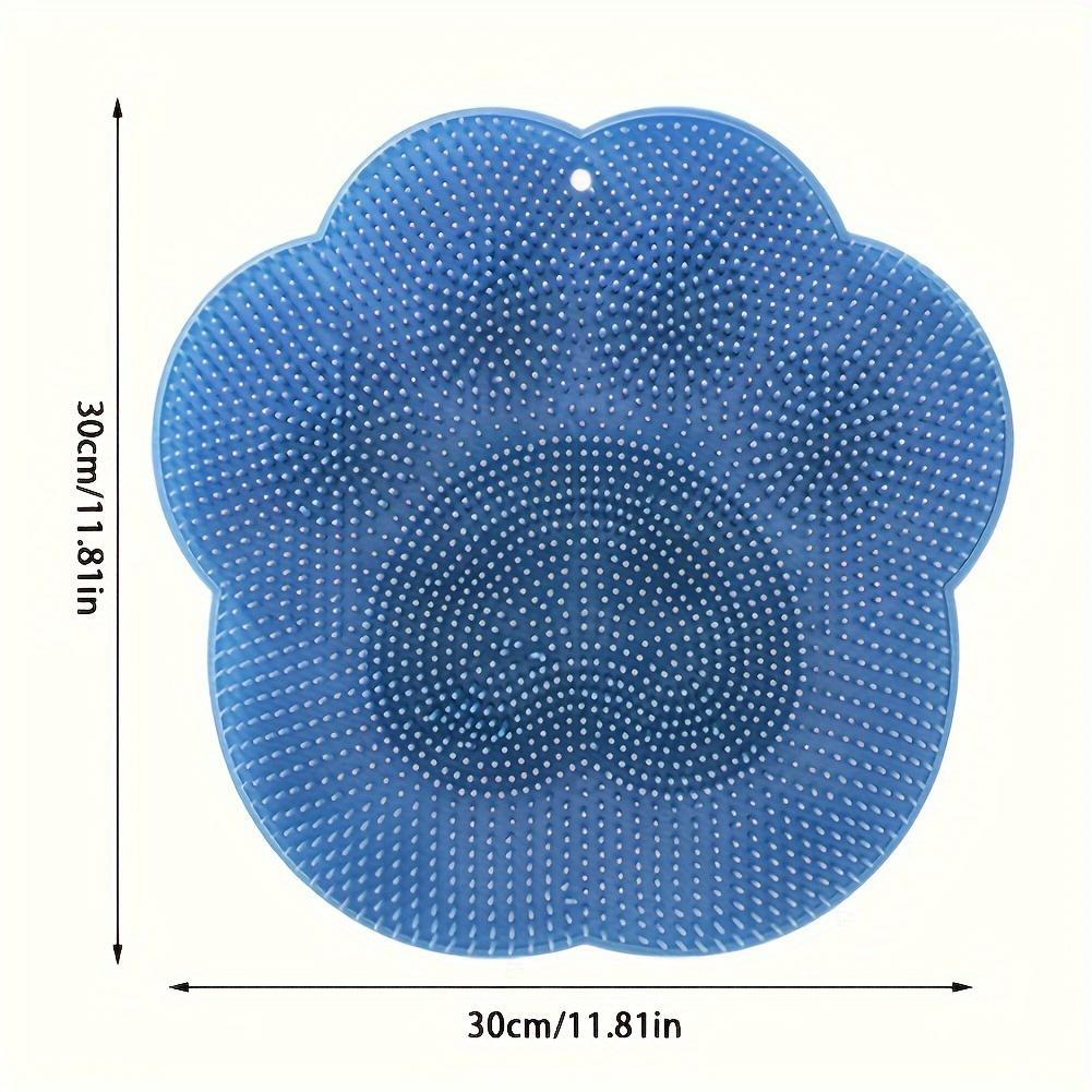 Коврик для скраба для ног в ванной, для мытья ног, для скраба для ног, удаляет омертвевшую кожу, растирает ноги, большой, для ленивых, для растирания спины, присоска, массаж