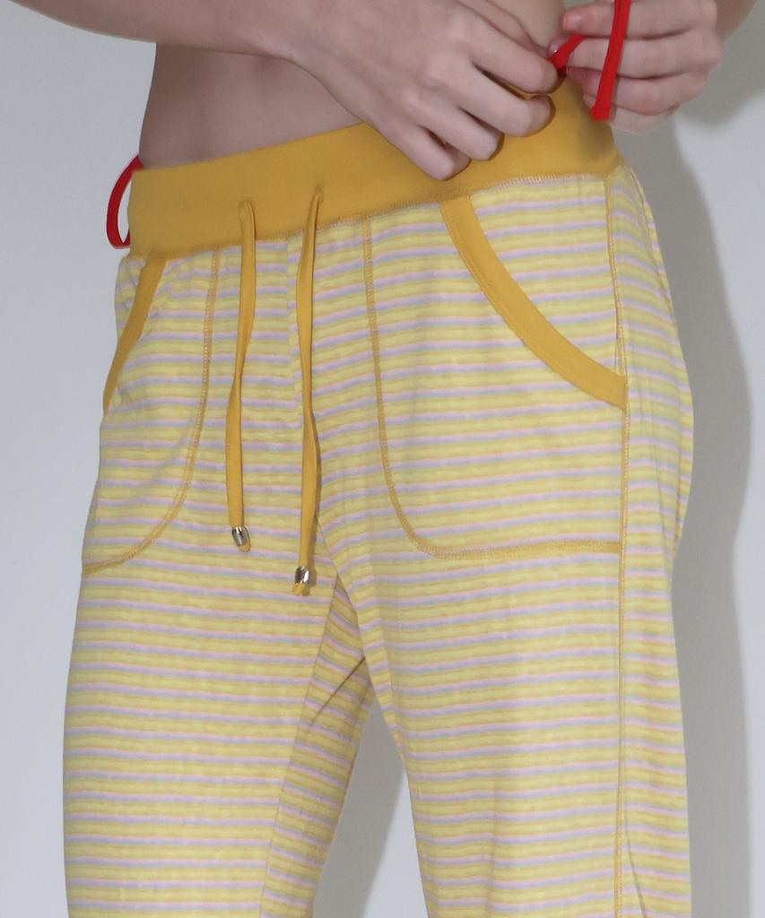 CRANK Candy Stripe Lounge Pants_Yellow