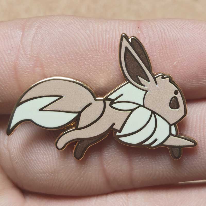 Pikachu Enamel Pins Eeveelution Eevee Lapel Badges Cute Anime Backpack Decoration Metal Brooches Gifts