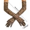 55cm Thin Leopard Mesh Gloves Long Costume Gloves Fashion Disco Mittens  Opera Stage