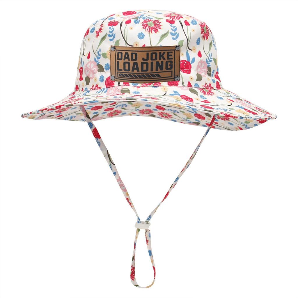 Custom Kids Hats Faux Leather Name Formulation Patch Sun Hats Boy & Girl Baby Tub Hats Beach Hats Bucket Hats