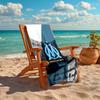 1pc Marseille Beach Towel, Comfortable and Thick, and Swimming/Bath/Picnic/Camping Towel, Suitable for Seaside Beaches