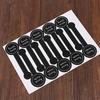100X Black Handmade Adhesive Seal Stickers Diy Cake Gift Packing Label Stickers