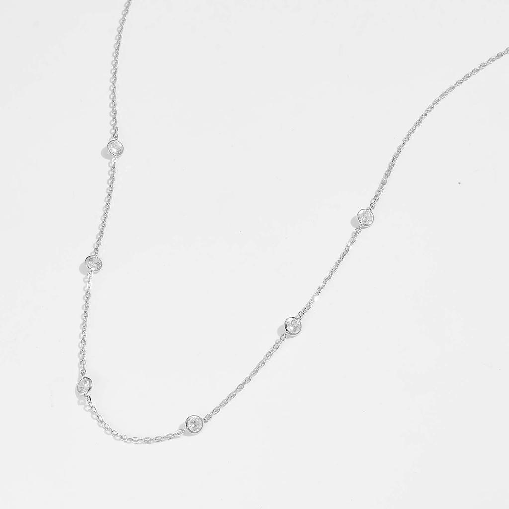 ANDYWEN Ожерелье с подвеской из стерлингового серебра 925 пробы с цирконом и цирконием для женщин, роскошные юбилейные изысканные ювелирные изделия