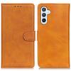 For Samsung Galaxy M35 5G Stand Wallet Case Cowhide Texture Leather Phone Cover