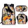New Anime Cartoon Dragon Ball Backpack Primary and Secondary School School Bag Shoulder Bag Pencil Bag Three-piece Set  18-NMAOV