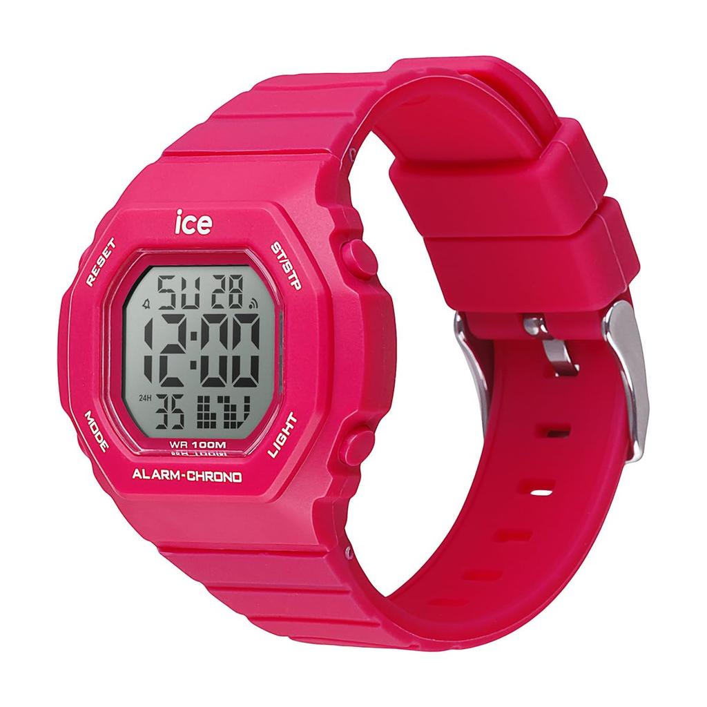 Авторизованный дистрибьютор [Ice Watch] Цифровые мужские часы Ice Watch 022100 ICE digit Ультра-розовые Маленькие