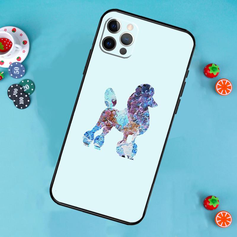 Мультяшный чехол для телефона с пуделем Для iPhone 17 Air 16 15 14 13 12 11 Pro Max 12 13 mini 15 16 Plus 16e Чехол Funda