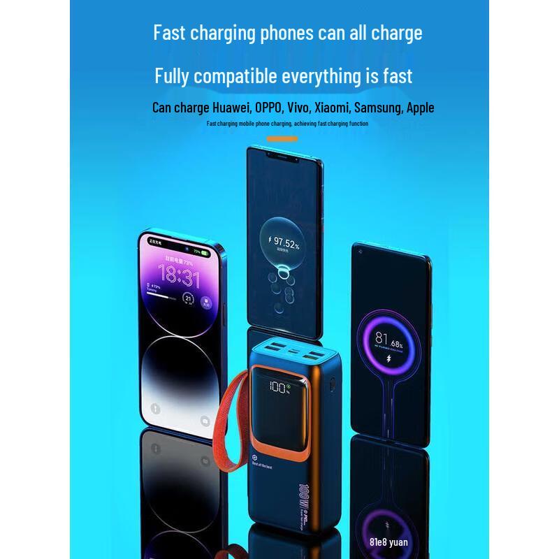 Power Bank HANDUNYOU 100 Вт Super Fast Charge