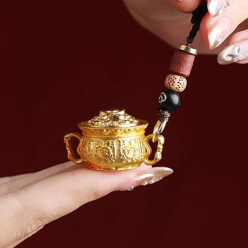 Двенадцать зодиаков имитация латуни сокровищница вращающаяся для мужчин и женщин подвесное украшение автомобильный брелок кулон