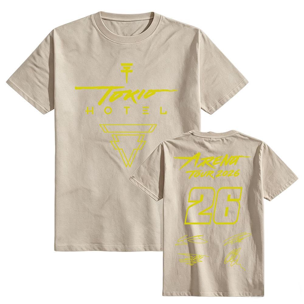 Tokio Hotel Arena Tour T-shirt Unisex Streetwear Short Sleeve Cotton Soft Tshirts Graphic Print Merch Summer O-neck Male Clothes