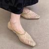 Fashion Temperament Sexy Lace Single Shoes Women 2025 New Small Square Toe Chain Design Embroidered Mary Jane Shoes
